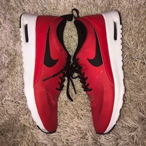 Red Nike Air Max shoes- Women’s size 9